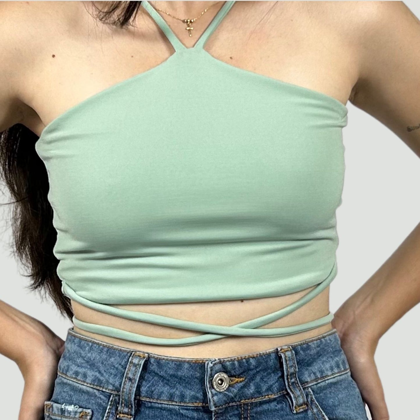 Top Leyla Verde Oliva