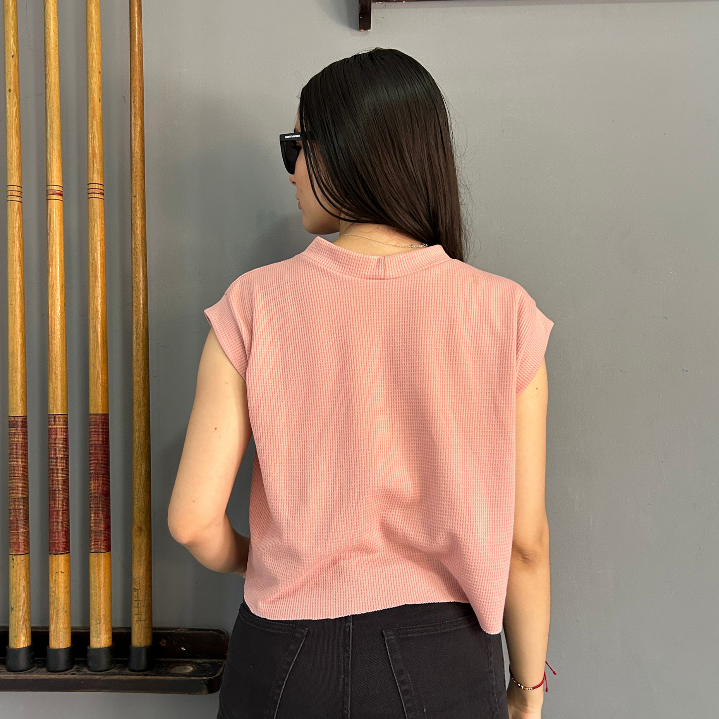 Crop Top Sisa Galleta Palo Rosa