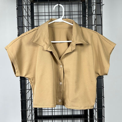 Camisa Cleo Camel