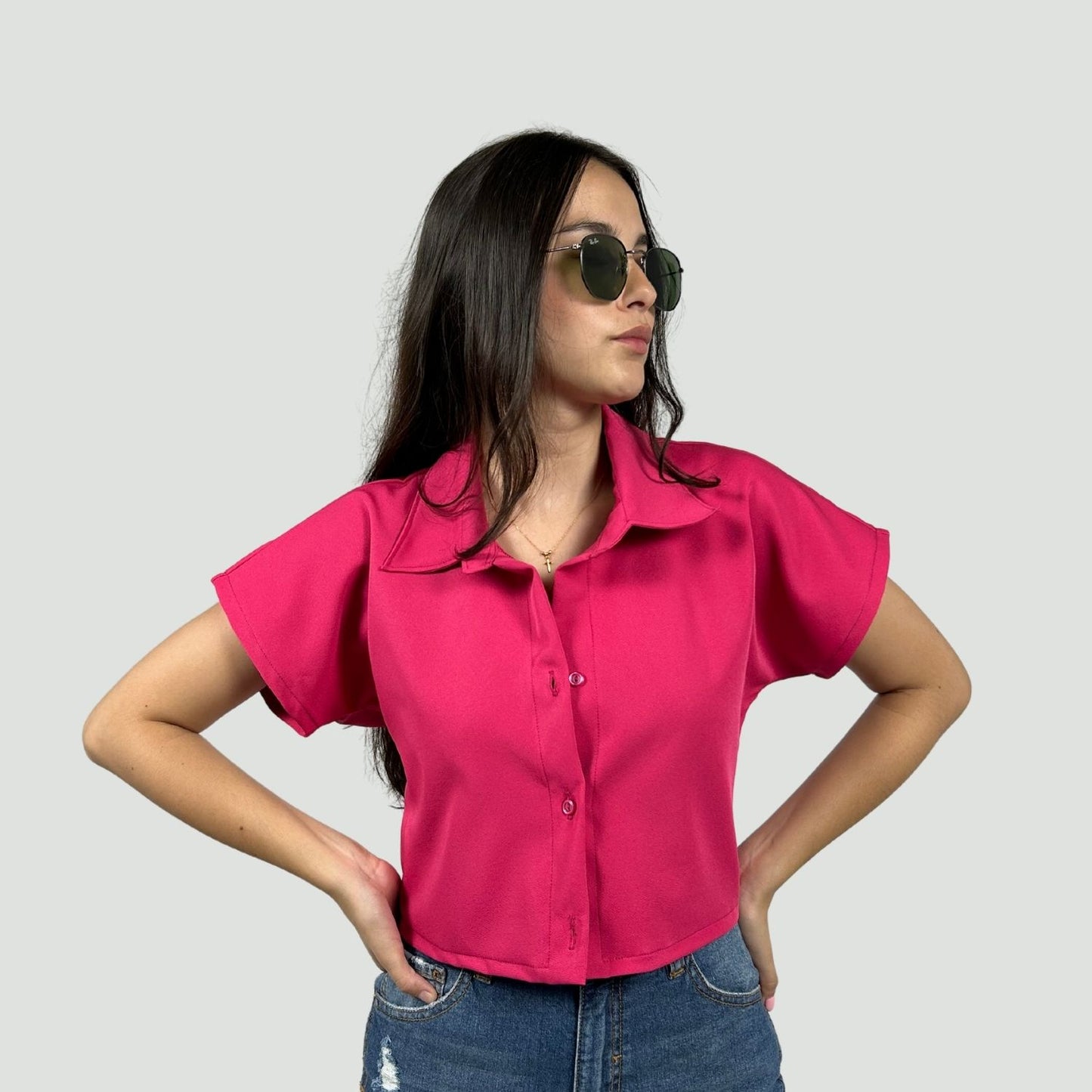 Camisa Cleo Fucsia