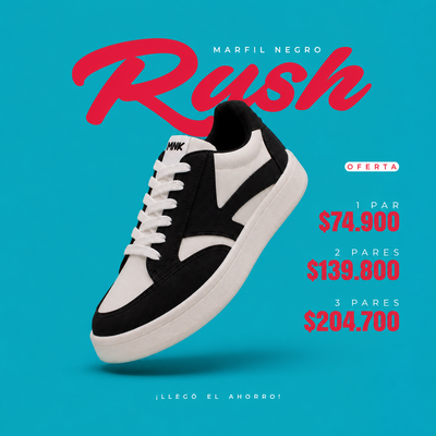 Rush Marfil Negro
